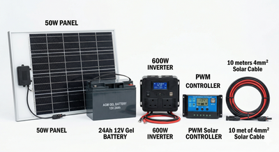 Nano Paket 50W – Güneş Enerjisi Başlangıç Paketi