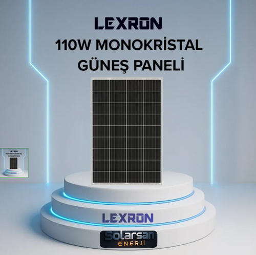 LEXRON 110 MONOKRİSTAL GÜNEŞ PANELİ