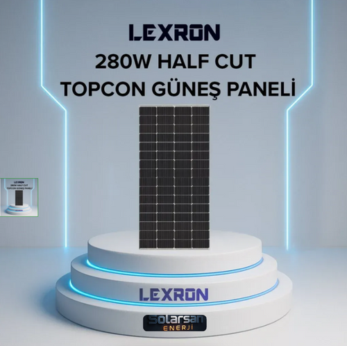 LEXRON 285W Half-Cut Topcon Güneş Paneli - LXR-HC-285M | Solarsan