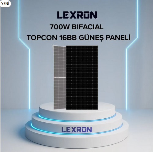 LEXRON 700 MONOKRİSTAL TOPCON GÜNEŞ PANELİ