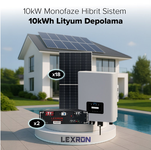 10KW MONOFAZE HİBRİT SİSTEM